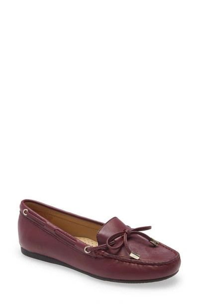 Shop Michael Michael Kors Sutton Moccasin In Dark Berry Leather