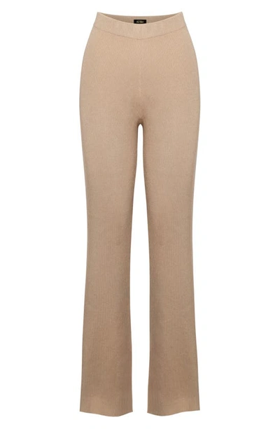 Shop Afrm Ellio Rib Pants In Indian Tan