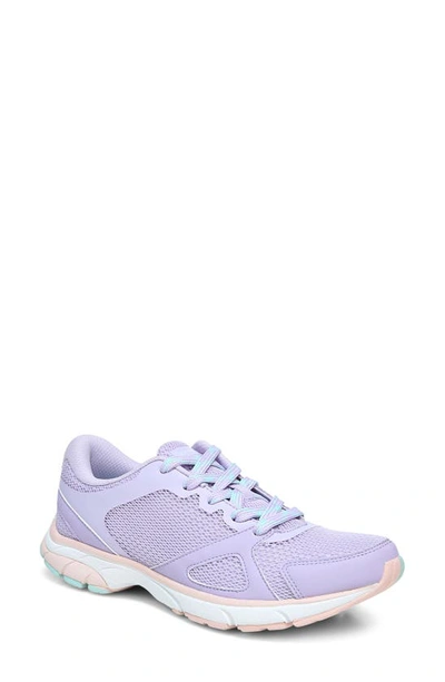 Shop Vionic Tokyo Sneaker In Pastel Lilac Fabric
