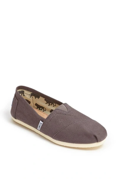 Shop Toms Classic Canvas Slip-on In Ash Canvas