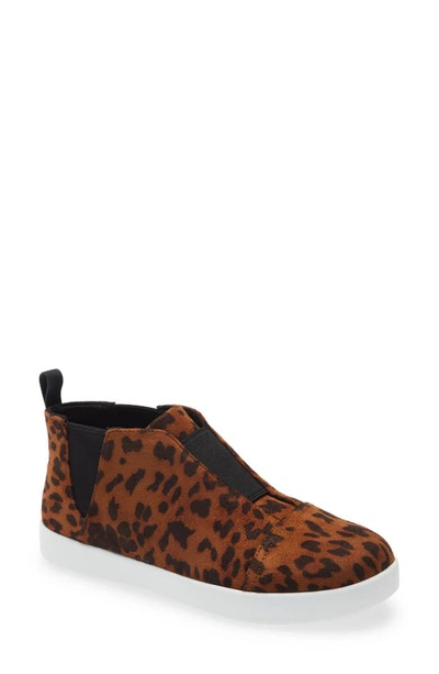 Shop Alegria Parker Pull-on Platform Sneaker In Leopard Print Leather