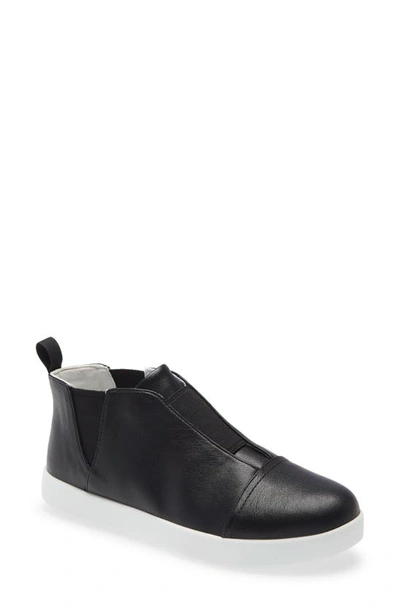 Shop Alegria Parker Slip-on Sneaker In Black Leather