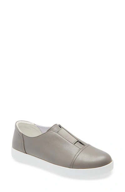 Shop Alegria Posy Slip-on Sneaker In Dove Leather