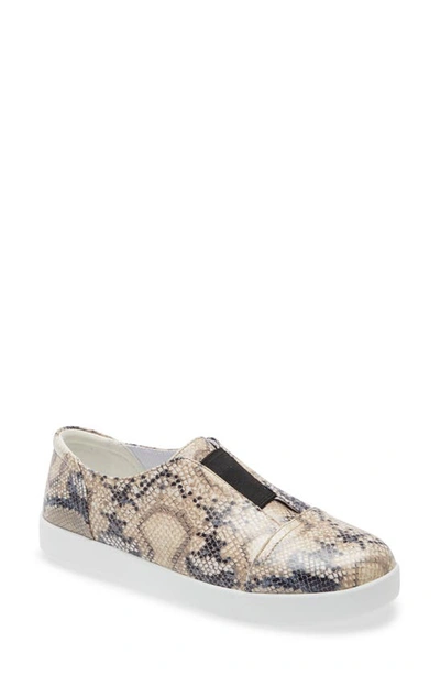 Shop Alegria Posy Slip-on Sneaker In Natural Snake Print