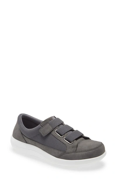 Shop Alegria Dahlia Sneaker In Grey Relaxed Leather