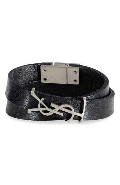 Saint Laurent Buckle Belt Double Wrap Bracelet