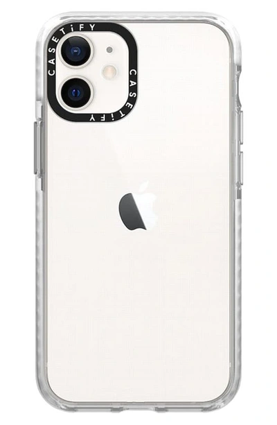 Shop Casetify Clear Impact Iphone 12 Mini Case In Clear Frost