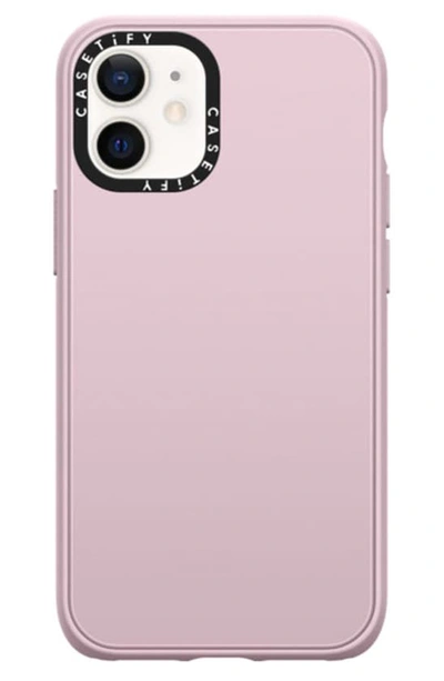 Shop Casetify Solid Impact Iphone 12 Mini Case In Matte Lilac