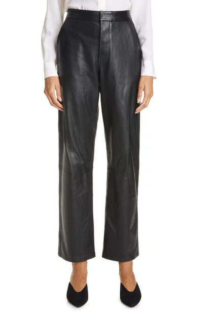 Shop Rta Denim Manon Leather Pants In Black
