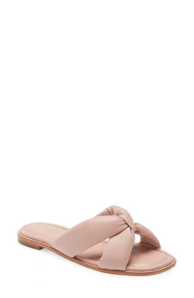 Shop Schutz Fairy Slide Sandal In Sweet Rose Leather