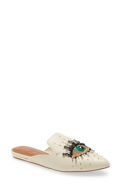 Shop Kurt Geiger Olive Eye Mule In Bone Leather