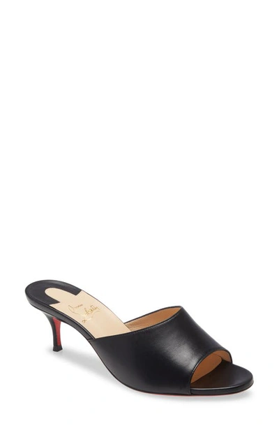 Shop Christian Louboutin East Slide Sandal In Black