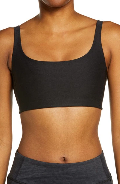 Shop Outdoor Voices Double Time Sports Bra In Black
