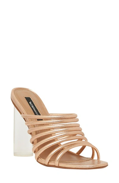 Shop Bcbgmaxazria Paisly Slide Sandal In Rose Gold