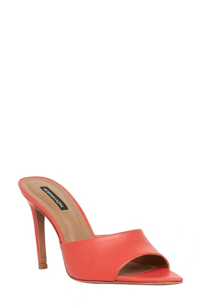 Shop Bcbgmaxazria Dana Leather Slide Sandal In Red