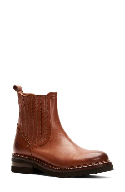 Shop Frye Ella Moto Chelsea Boot In Cognac