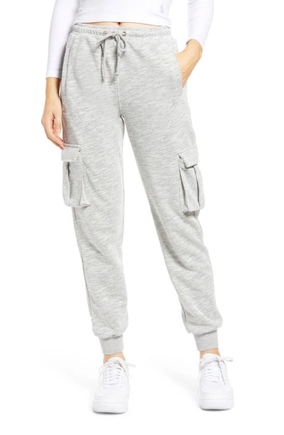 Kuwalla Double Cargo Pocket Joggers In Heather Grey