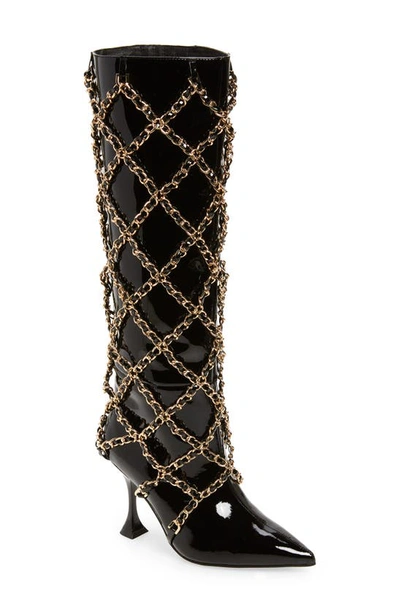 Jeffrey Campbell Jeffery Campbell Armor Caged Boot In Black Patent |  ModeSens