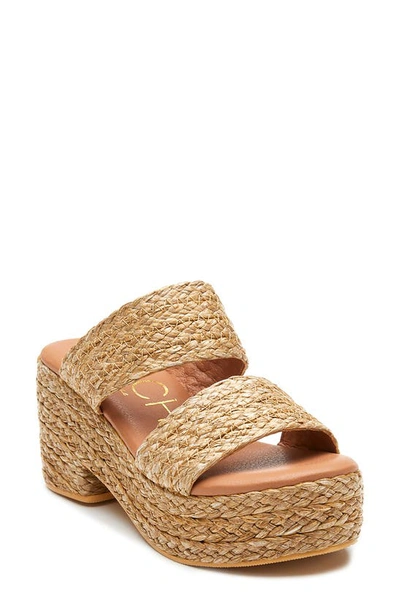 Shop Coconuts By Matisse Ocean Ave Espadrille Platform Slide Sandal In Cognac