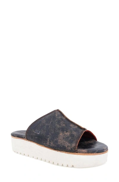 Shop Bed Stu Fairlee Ii Platform Slide Sandal In Black Lux