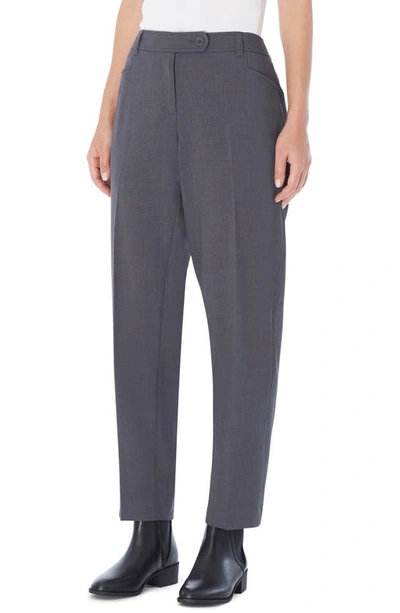 Shop Jones New York Straight Leg Pants In Grey Flannel