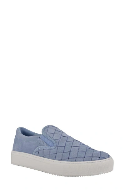 Shop Marc Fisher Ltd Calla Slip-on Sneaker In Light Jeans Suede