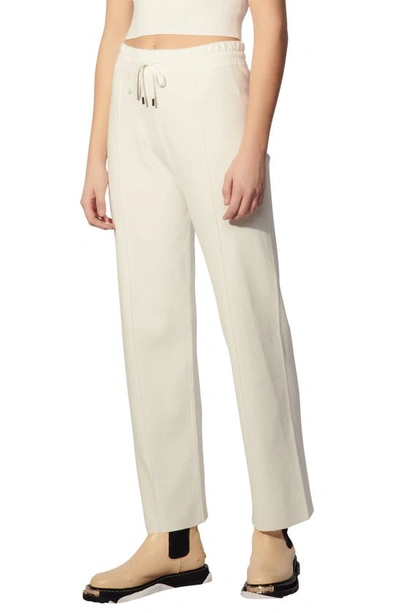 Shop Sandro Front Seam Pants In White