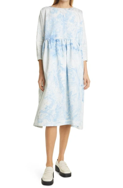 Shop Rachel Comey Oust Babydoll Midi Shift Dress In Ink