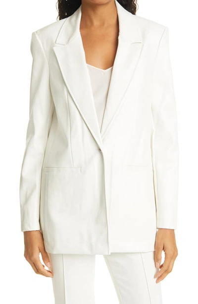 Shop Staud The Madden Blazer In Ivory