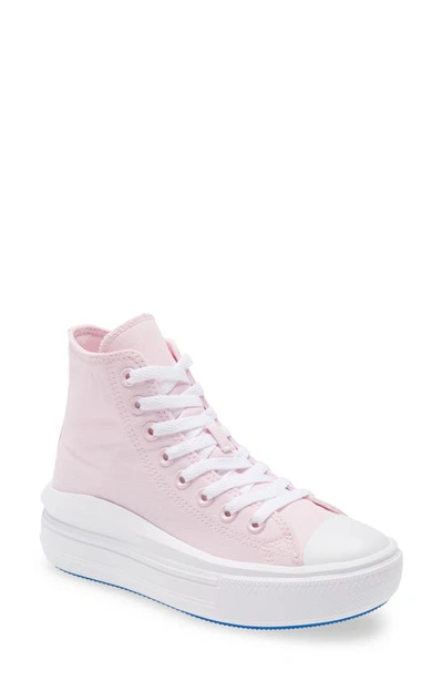 Shop Converse Chuck Taylor(r) All Star(r) Move High Top Platform Sneaker In Pink Foam/ Digital Blue/ White