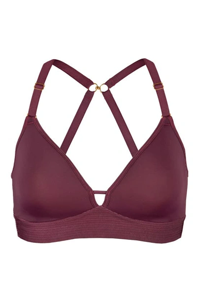 Lively The Spacer T-shirt Bra In Plum