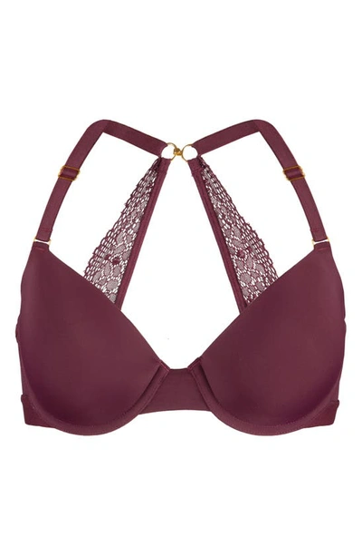 Shop Lively The T-shirt Bra In Plum