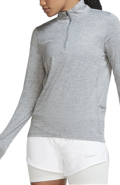 Shop Nike Element Half Zip Pullover In Light Smoke Grey