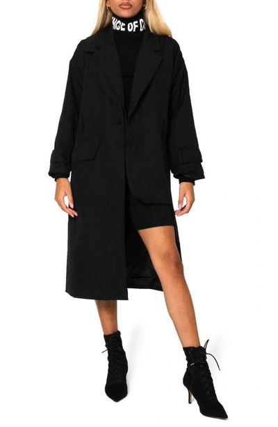 Shop Absence Of Colour Yulia Trench Coat In Black