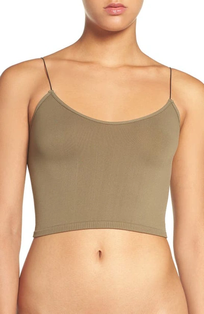 Shop Free People Intimately Fp Crop Camisole In Moss