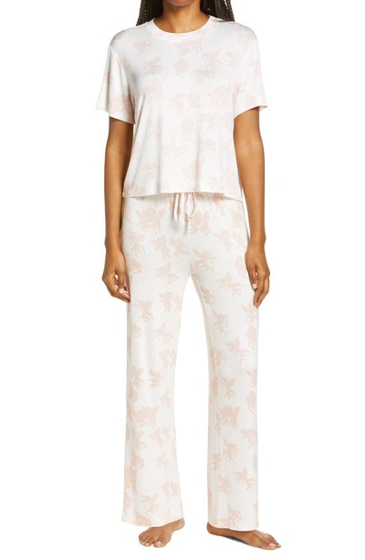 Shop Honeydew Intimates All American Pajamas In Petal Pink Cherubs