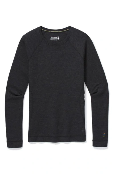 Shop Smartwool Merino 250 Base Layer Crew Top In Charcoal Heather