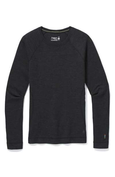 Smartwool Merino 250 Base Layer Crew Top In Charcoal Heather