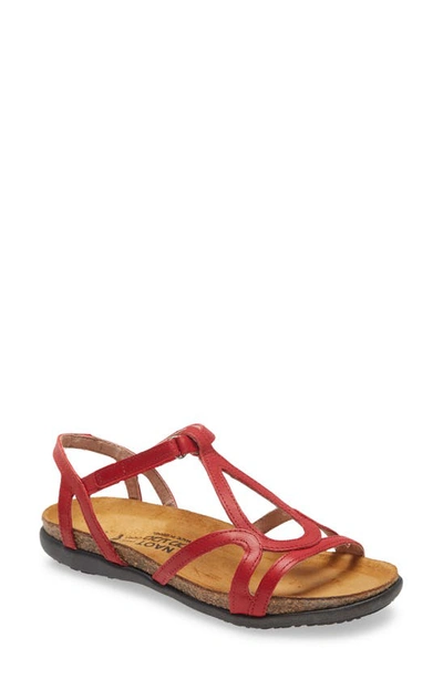 Shop Naot Dorith Sandal In Kiss Red Leather