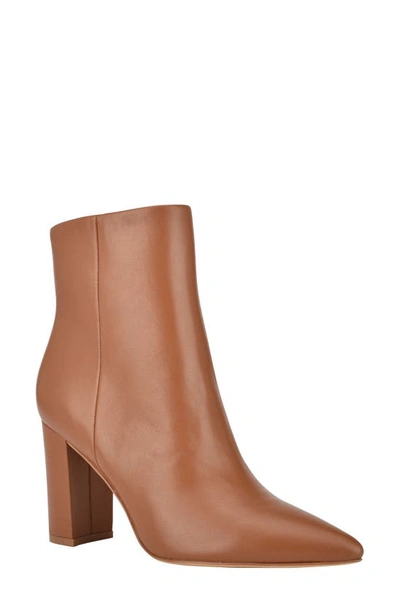 Shop Marc Fisher Ltd Ulani Pointy Toe Bootie In New Luggage Leather