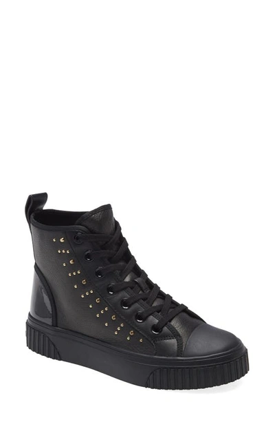 Shop Michael Michael Kors Gertie High Top Sneaker In Black Multi