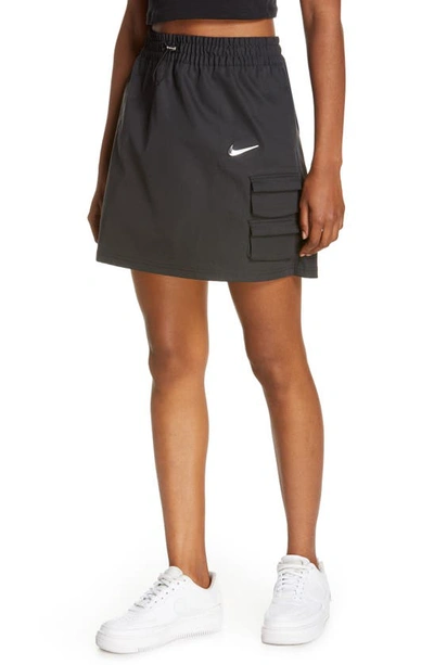 Shop Nike Sportswear Swoosh Skirt In Black
