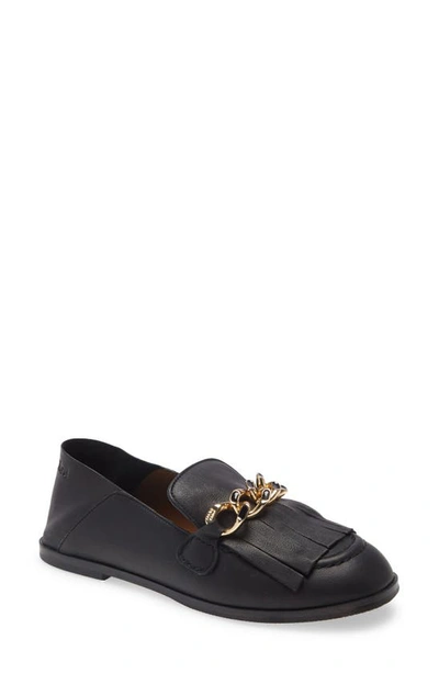 Shop See By Chloé Mahe Chain Convertible Loafer In Black