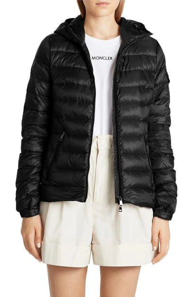 Shop Moncler Bles Water Resistant Lightweight Down Puffer Jacket In Black