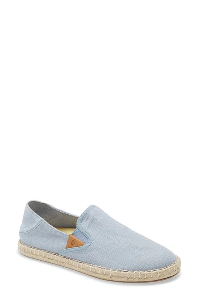 Olukai Lanai Breeze Womens Canvas Flats Espadrilles In Lanai Breeze/ Lanai Breeze