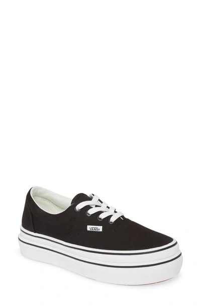 Shop Vans Super Comfycush Era Platform Sneaker In Fury Black/ White