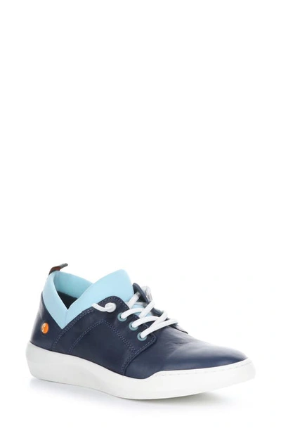 Shop Softinos By Fly London Byra Sneaker In Navy/ Blue Smooth/ Neoprene