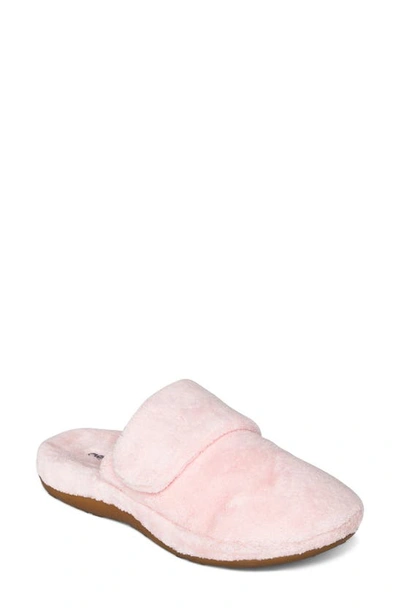 Shop Aetrex Mandy Slipper In Pink Fabric