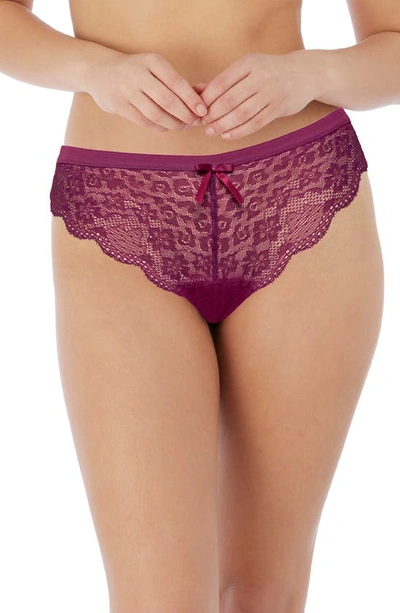 Shop Freya 'fancies' Brazilian Panties In Berry