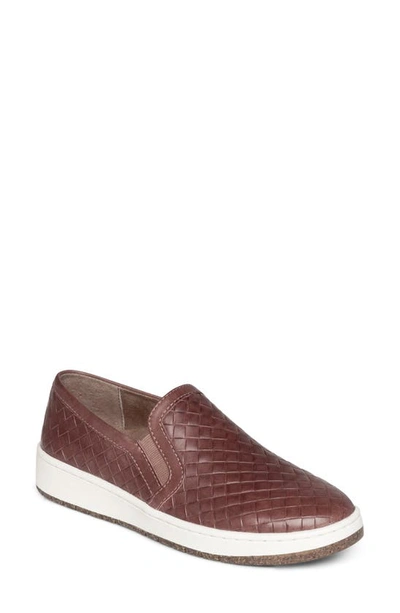 Shop Aetrex Kenzie Slip-on Sneaker In Red Leather